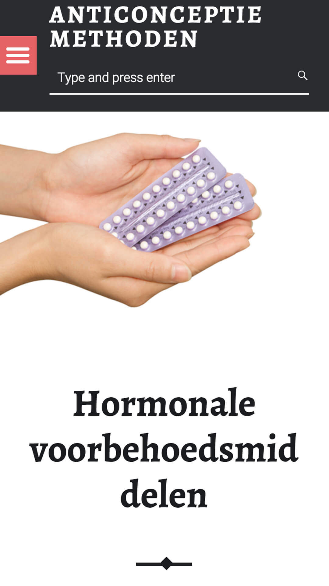 anticonceptiemethoden.be mobile preview