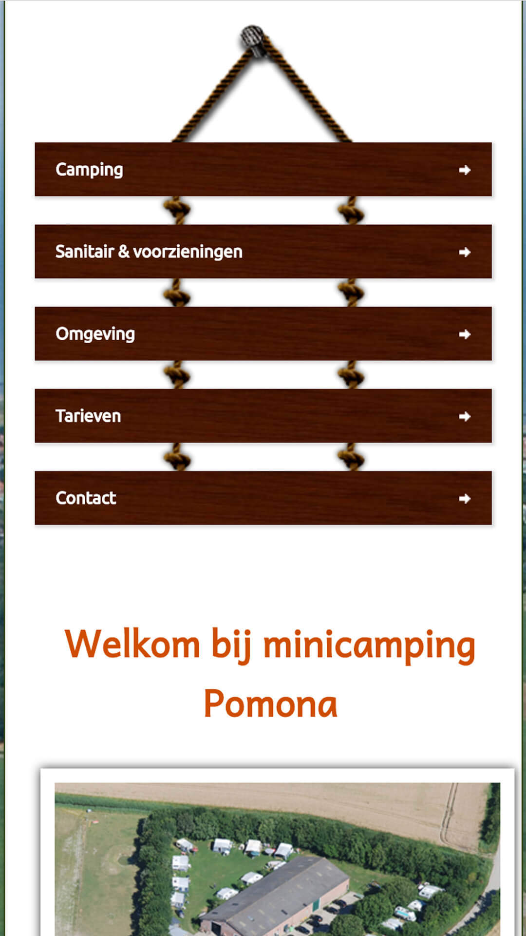 minicampingpomona.nl mobile preview