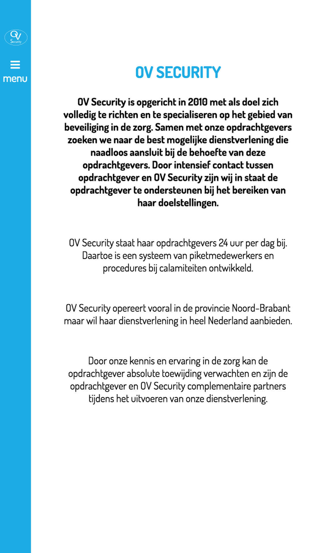 ov-security.nl mobile preview