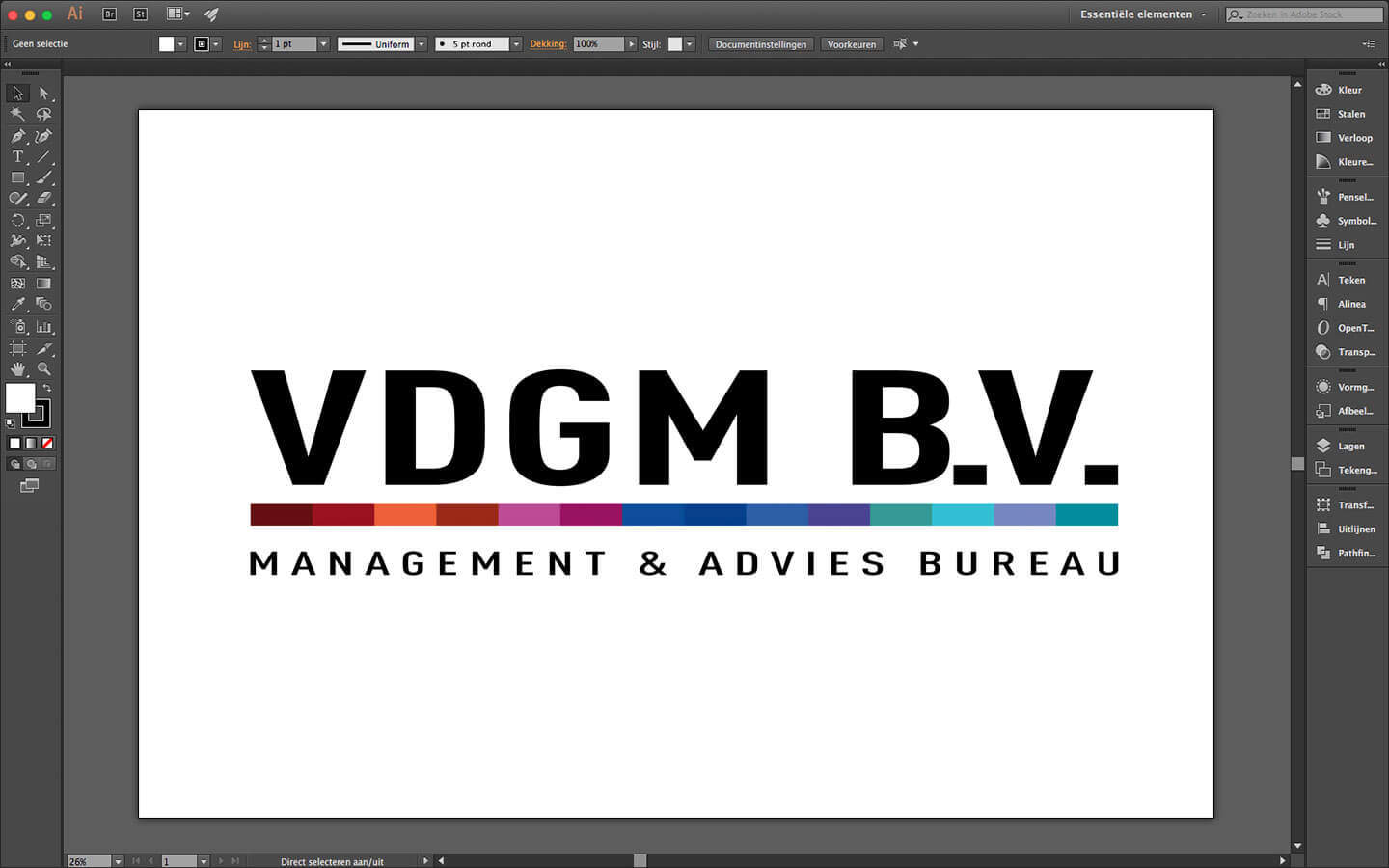 Logo ontwerp voor adviesbureau VDGM