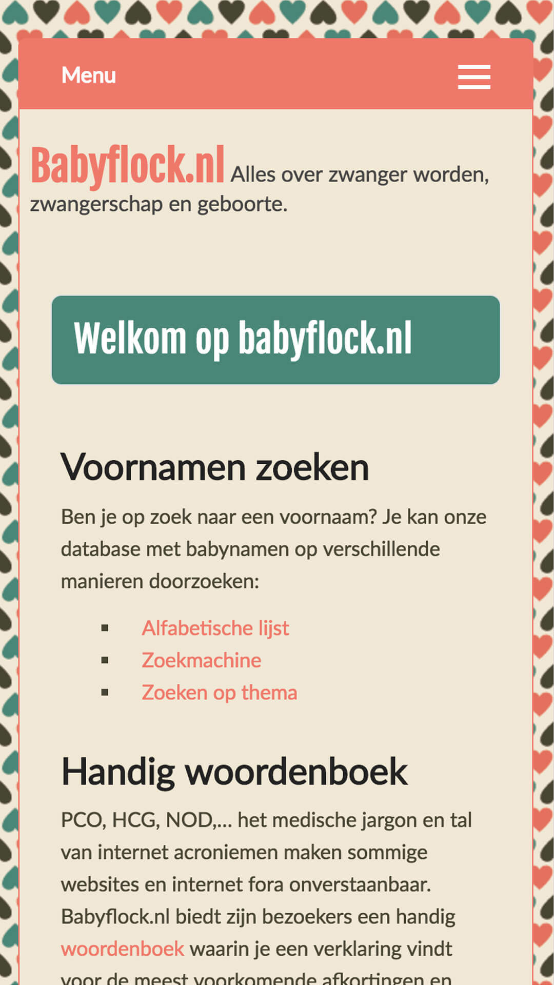 babyflock.nl mobile preview