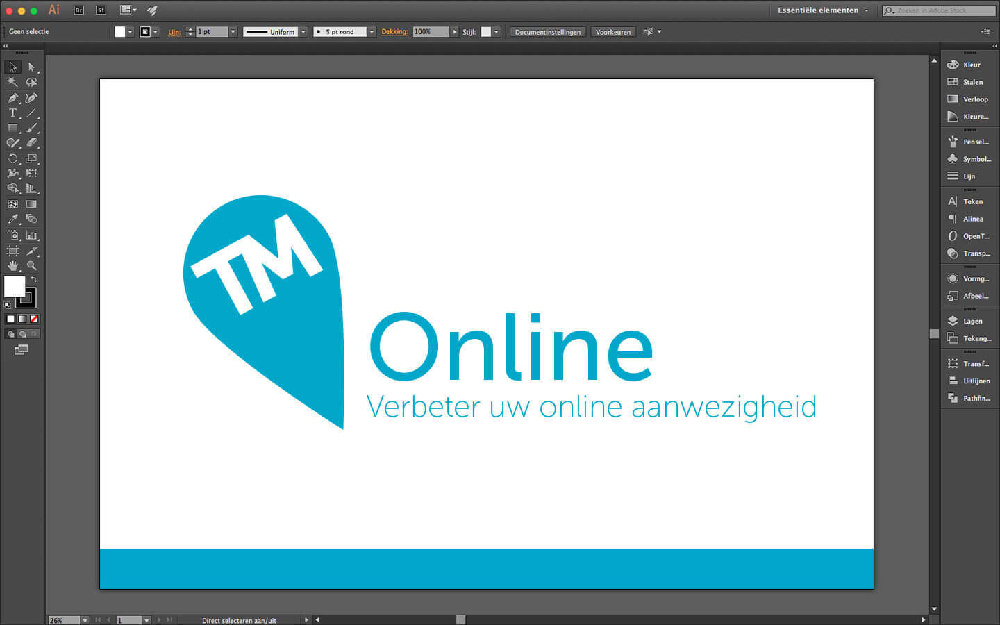 Logo ontwerp voor TM Online, Verbeter uw Online Aanwezigheid